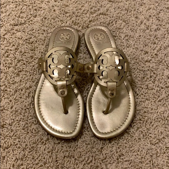 Tory Burch Shoes - Tory Burch Miller Sandals Gold